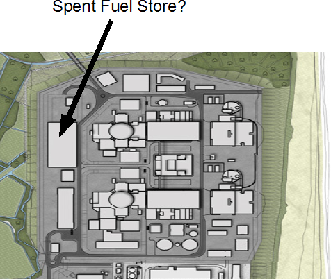 Location of Interim Spent Fuel Store at Sizewell.